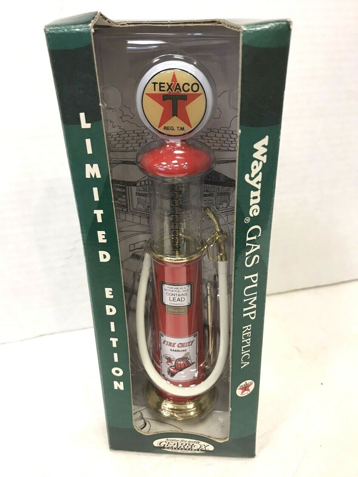 Gearbox Wayne Texaco 8" Replica Gas Pump Limited Edition New In The Box Freeship