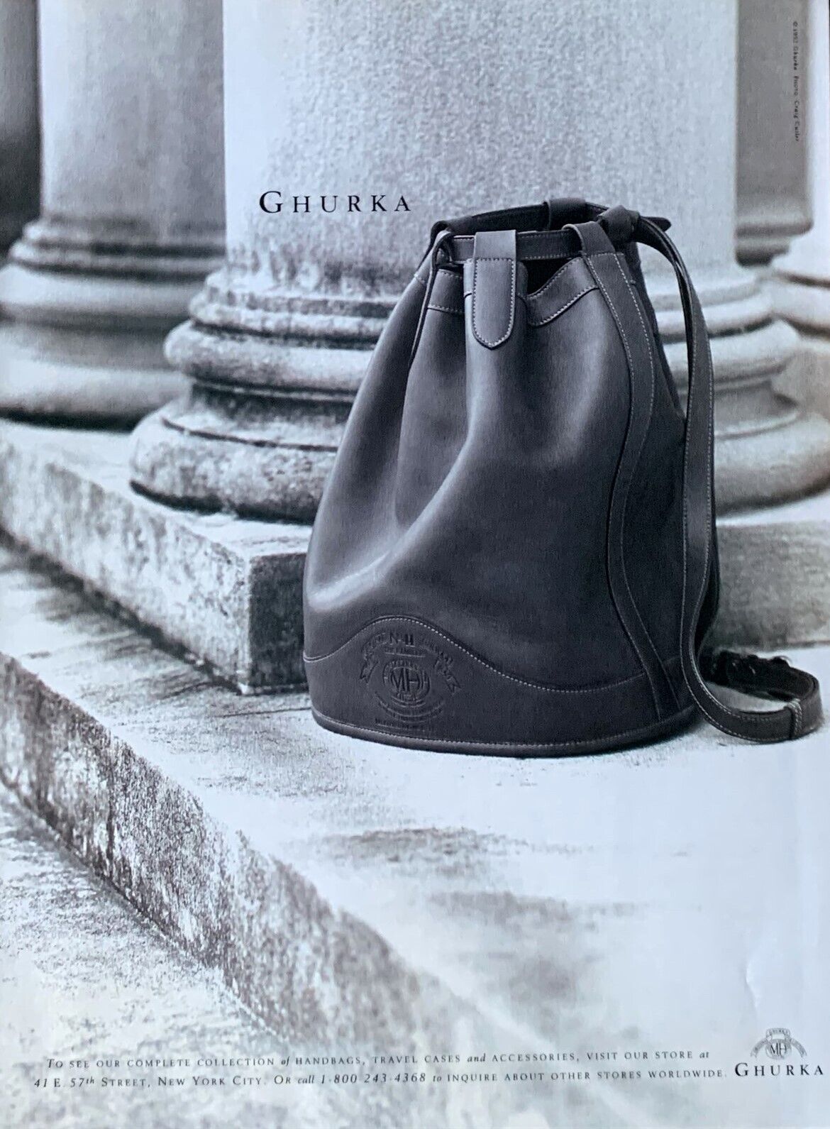 1992 Ghurka Handbags & Travel Cases Photography By Craig Cutler Print Ad