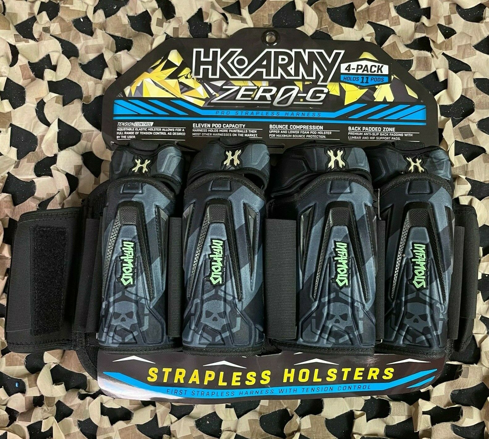 New Hk Army Zero-g 4+3+4 Paintball Harness - Infamous