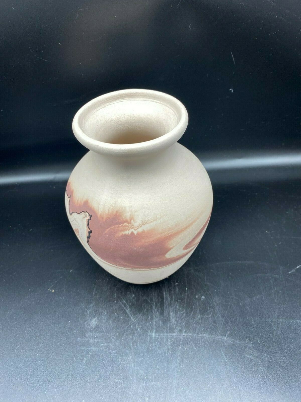 Nemadji Pottery Usa Pre-owned Mint Condition 6 Inches  Beige,rust, And Clay.