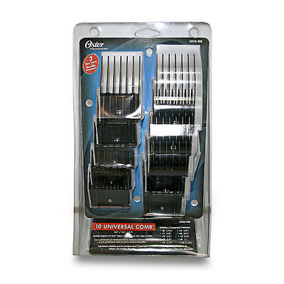 Oster Pro 76926-900 10 Universal Hair Clipper Comb Set Attachments Guides