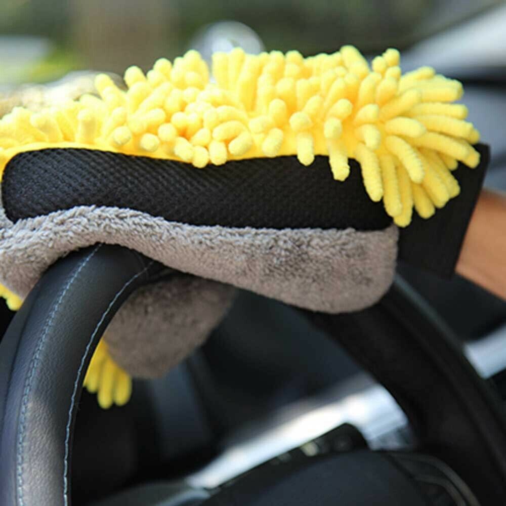 Car Wash Gloves Microfiber Coral Fleece Cleaning Wash Tools Thick Wipe Cloth New