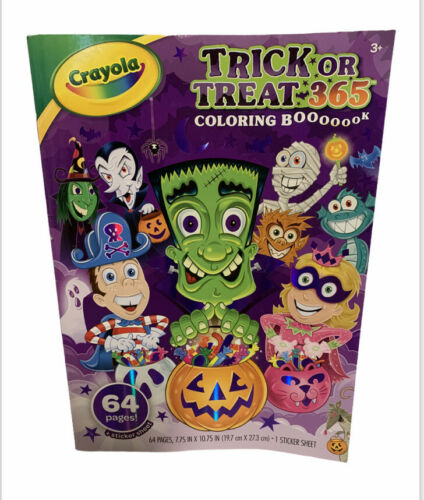 Crayola Halloween Coloring Book With Sticker Page 3+ 64 Page