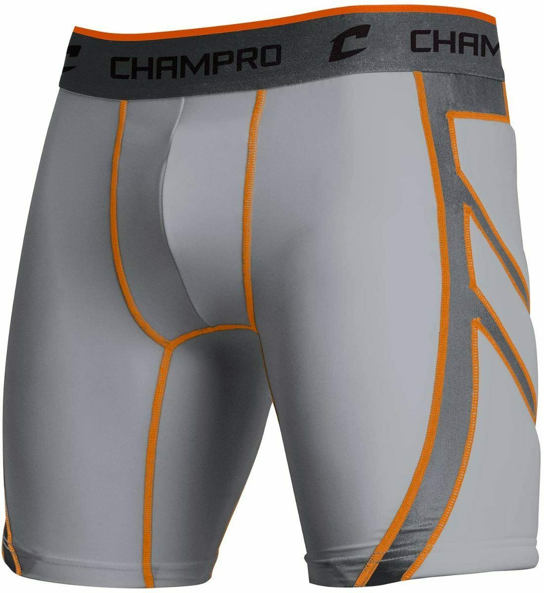 Champro Sports Youth Wind-up Baseball Compression Sliding Shorts, Grey