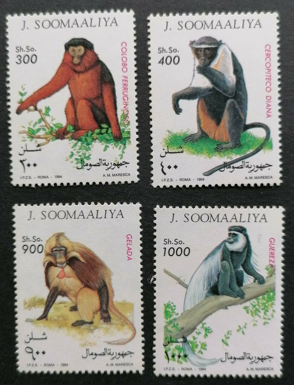 Somalia 1984 Monkeys M.n.h.