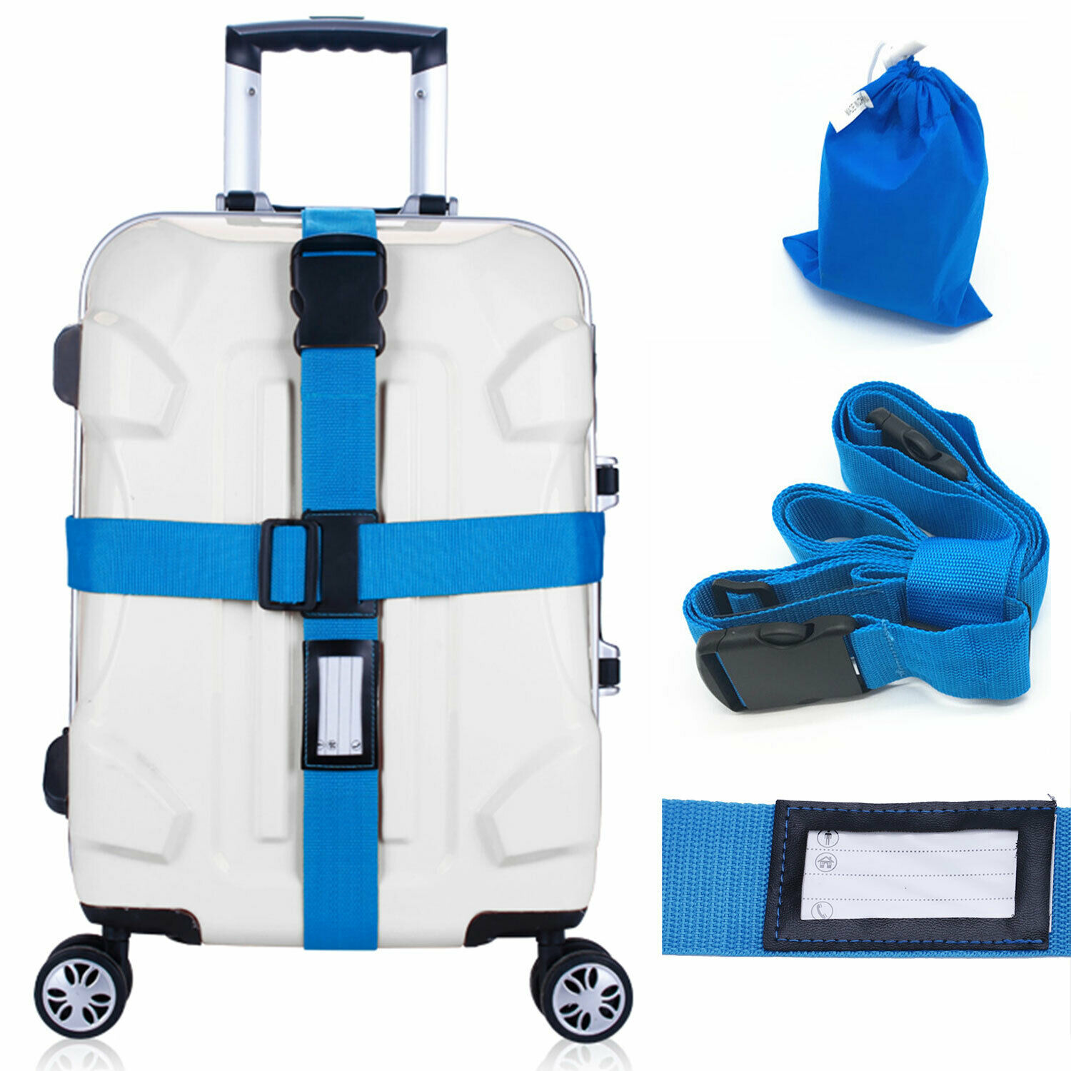 Best Travel Luggage Straps Suitcase Belt Baggage Bag Packing Secure Cross Belt