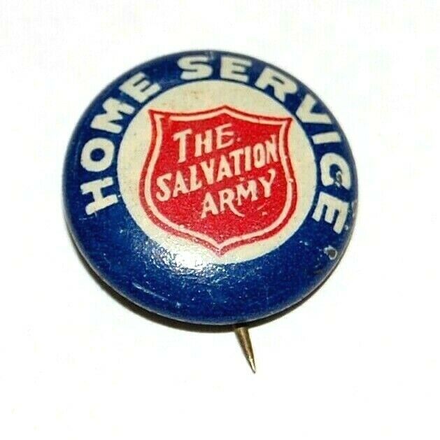 1917 Salvation Army World War 1 Wwi Home Service Pin Pinback Button Green Duck
