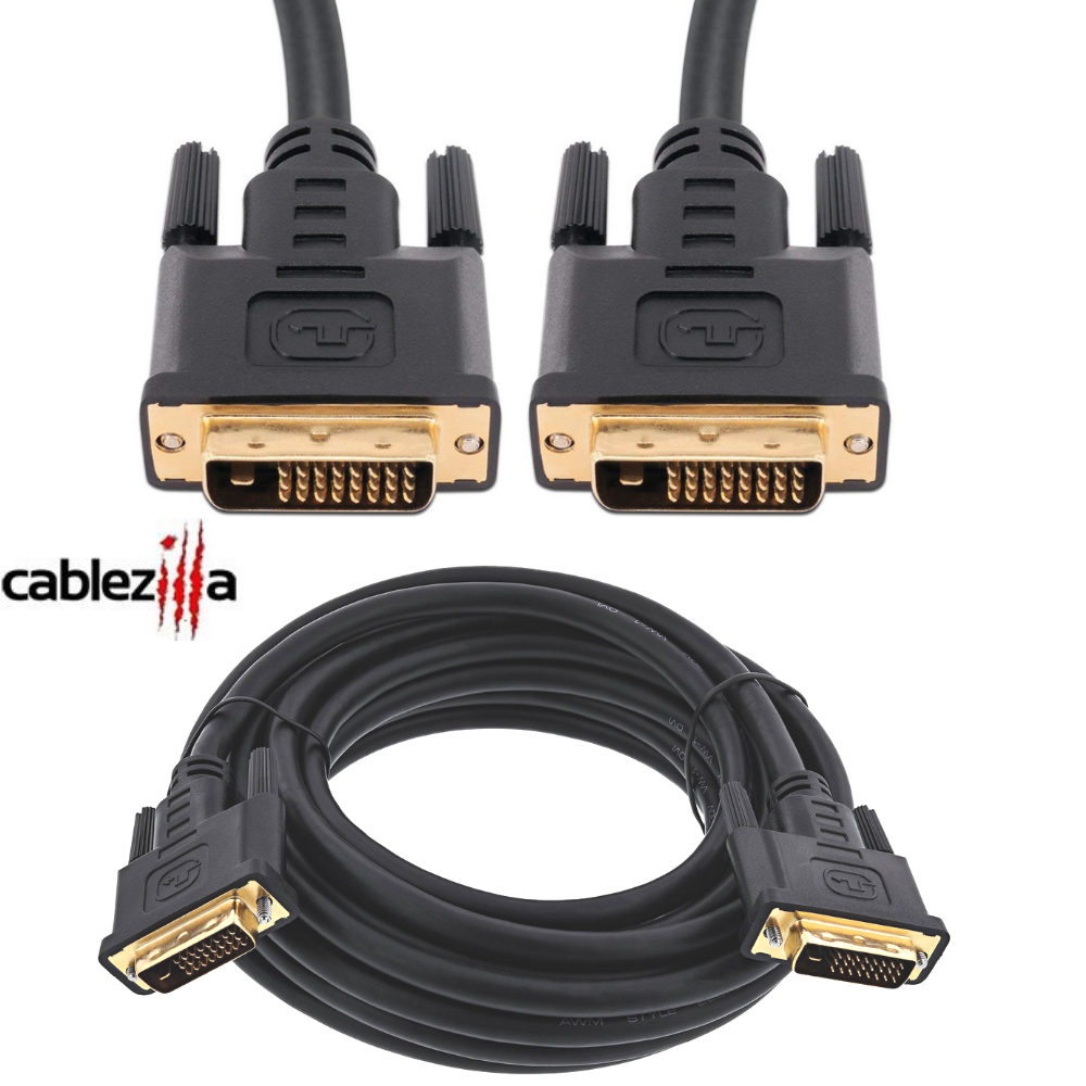 Dvi-d To Dvi-d Cable Male To Male Dual Link 24 + 1 Pin Monitor Display Dvi Wire