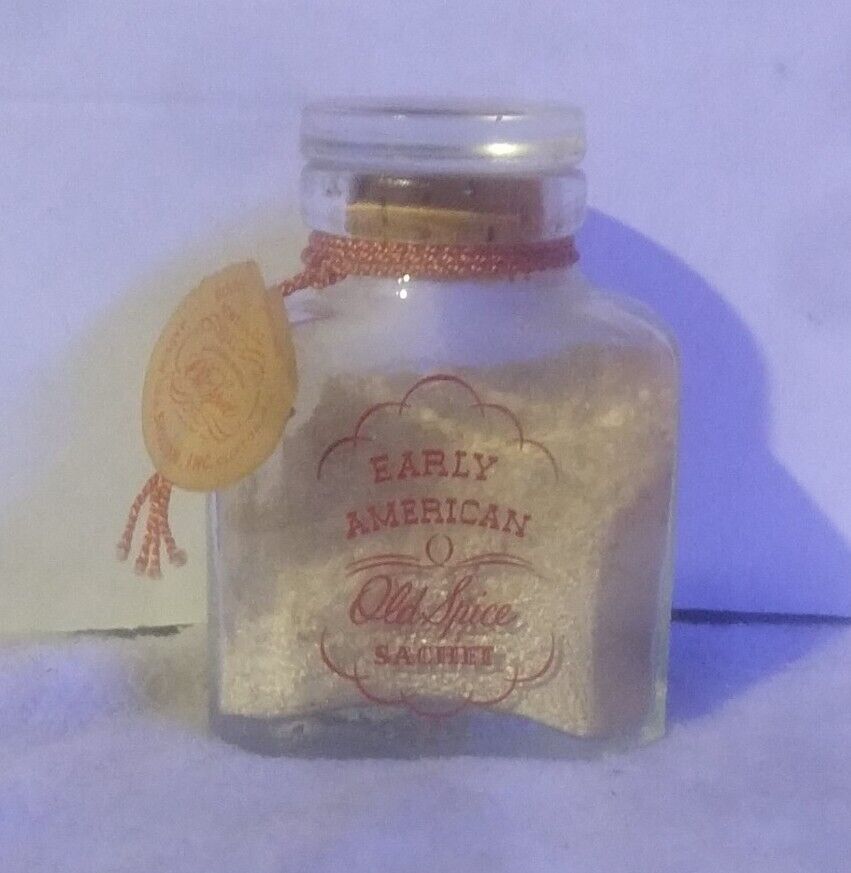 Old Spice Early American Glass Sachet Powder Jar