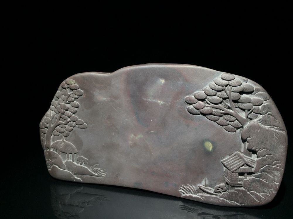 Unique Antique Chinese Classy Hand Carving Natural "duan" Ink Stone Ink Slab