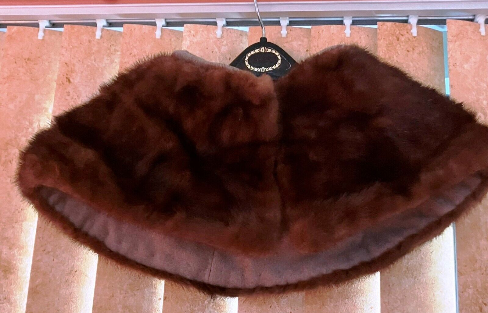 Vintage Detachable Collar -genuine Mink Fur Collar -brown