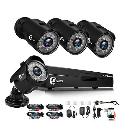 Xvim 4ch Cctv Security Camera System Hdmi 1080p Outdoor Video Surveillance Dvr