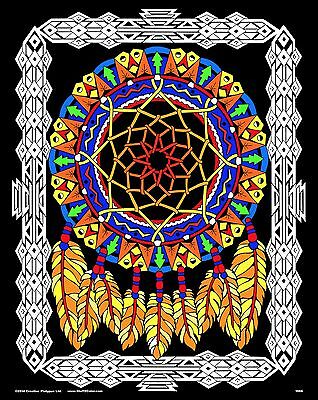Dream Catcher - Large 16x20 Inch Fuzzy Velvet Coloring Poster