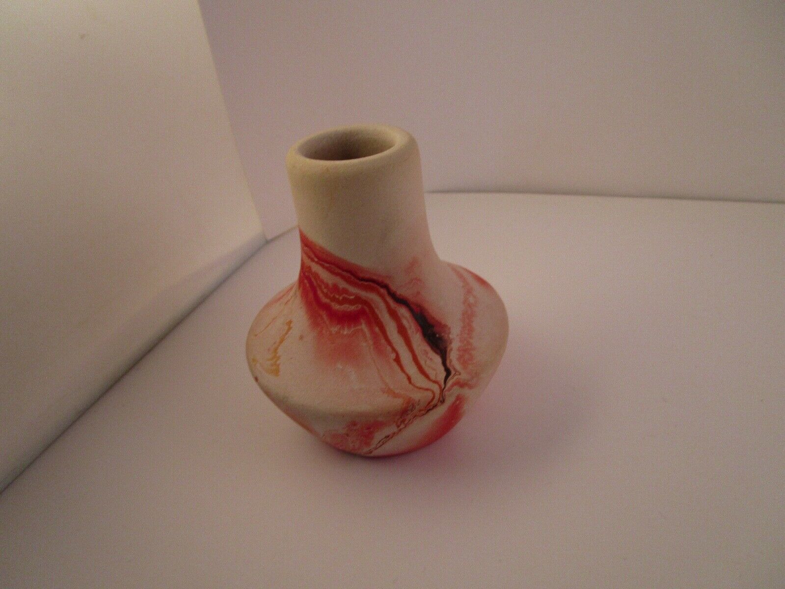 Vintage Small Nemadji Art Pottery Small Bud Vase
