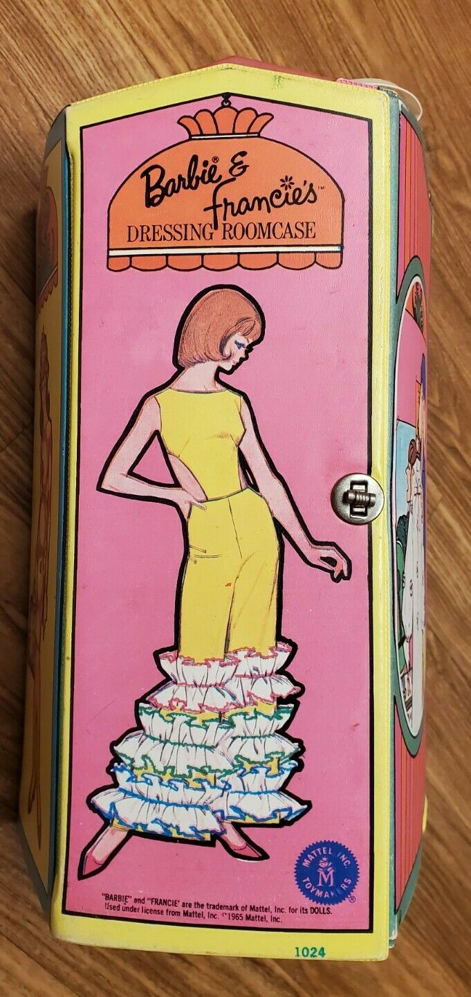 Vintage 1965 Barbie And Francie's Dressing Roomcase