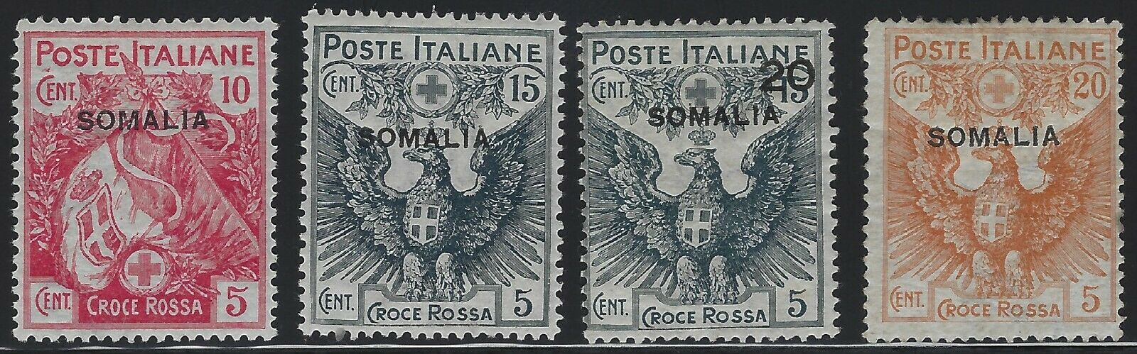 Somalia - 1916 - Scott # B1 Thru B4 - Complete Set - Mint Og Hinged