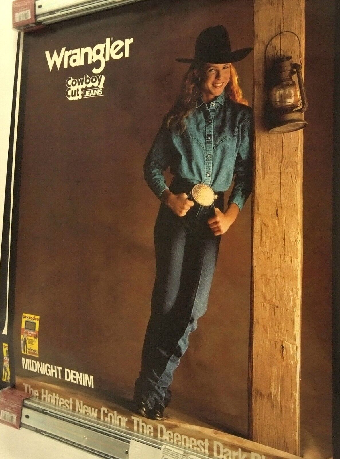 Lot Of 20 + Vintage 1980's Western Apareal Posters-levi's,tony Lama, Wranglers