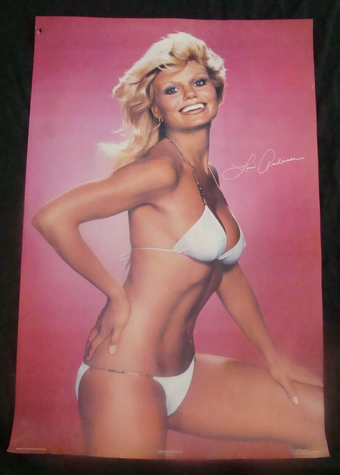 Loni Anderson Poster White Bikini Original Commercially Produced Poster 1978 Wes