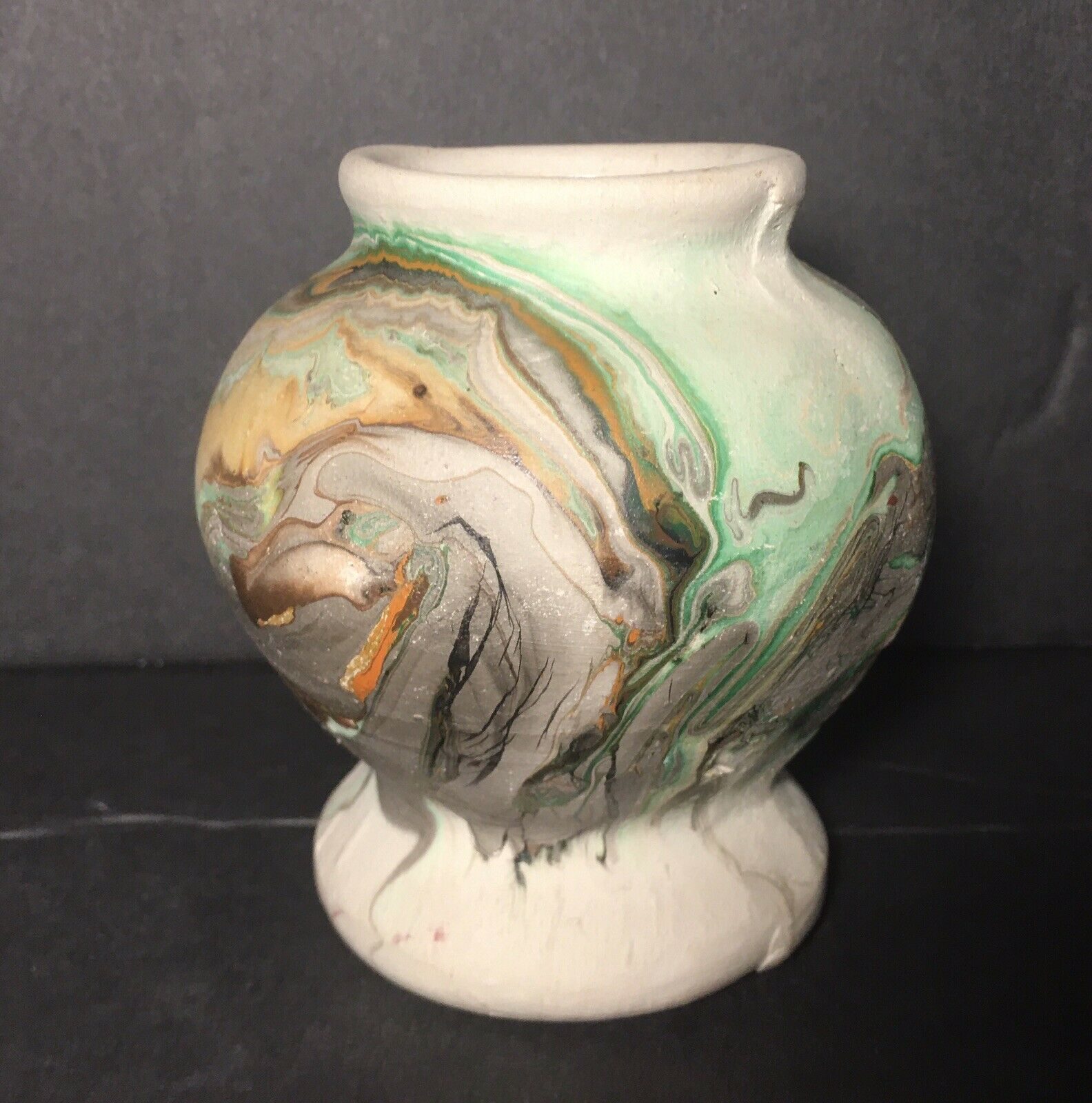 Vintage Nemadji Pottery Miniature Vase